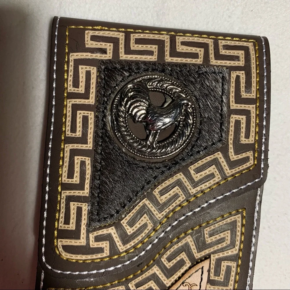 WESTERN LEATHER CELL PHONE CASE, FUNDA VAQUERA DE‎ CUERO COWBOY RODEO PHONE CASE